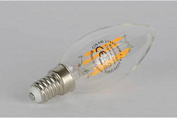 LED E14 4 Watt Filament, dimmbar, warmweiss, Kerzenform