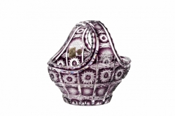Lead Crystal Basket Paula
