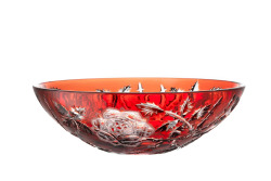Lead Crystal Bowl Rose