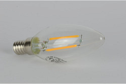 LED E14 2 Watt Filament, warmweiss, Kerzenform